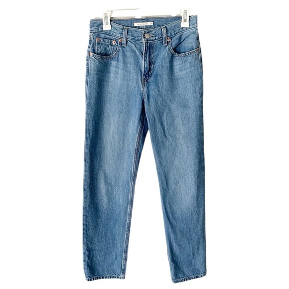 Levi's Jeans Women's 26 Low Pro Straight Rough Diamond Medium Wash - Picture 1 of 7